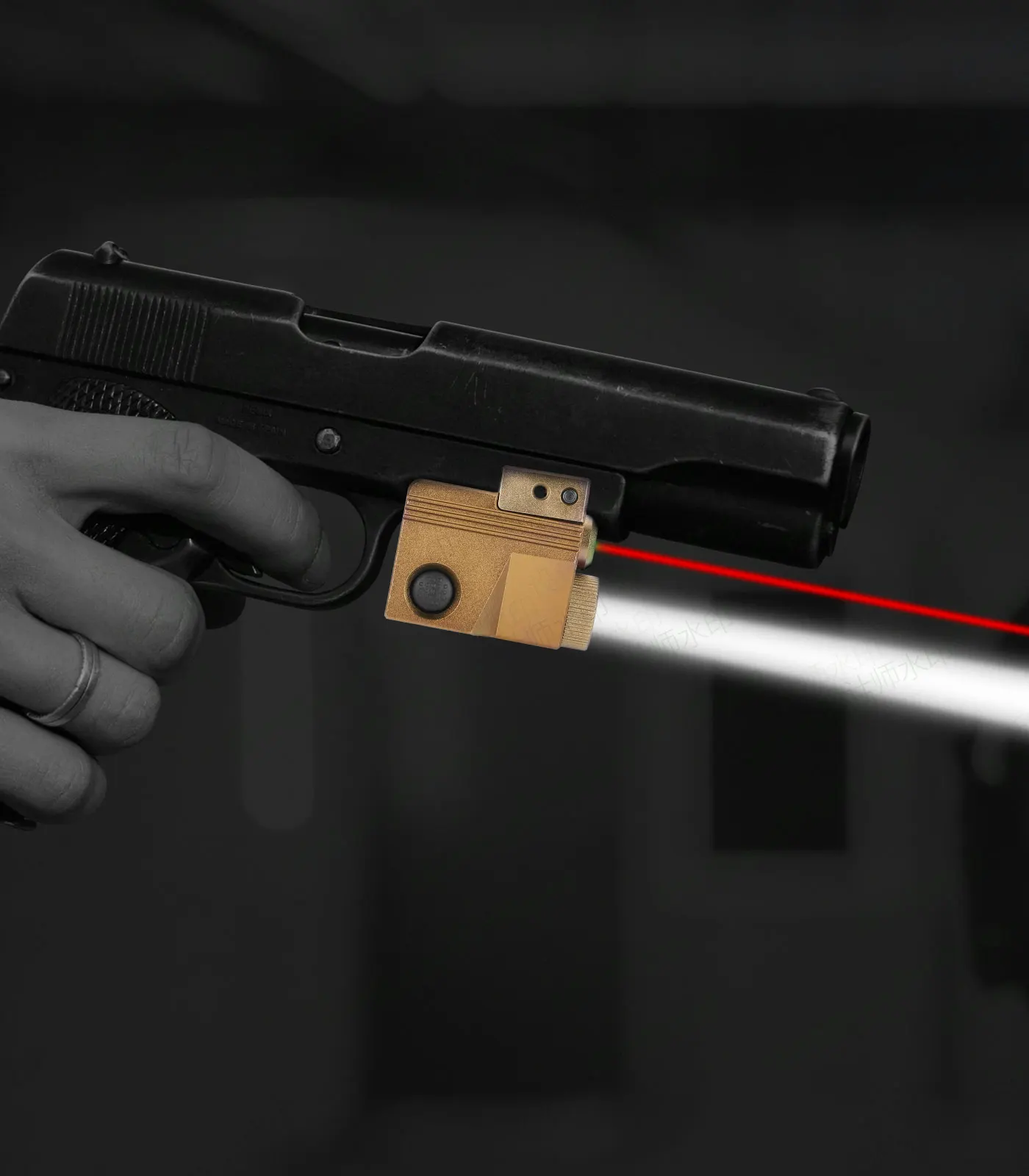 Compact Tactical Red Laser Sight Pistol Handgun Gun Rifle Optics with Picatinny Mount For Hunting