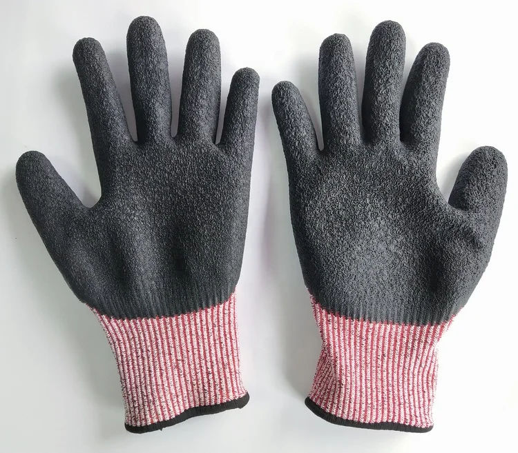 YULAN Latex coated cut resistant gloves, Level 5, CE