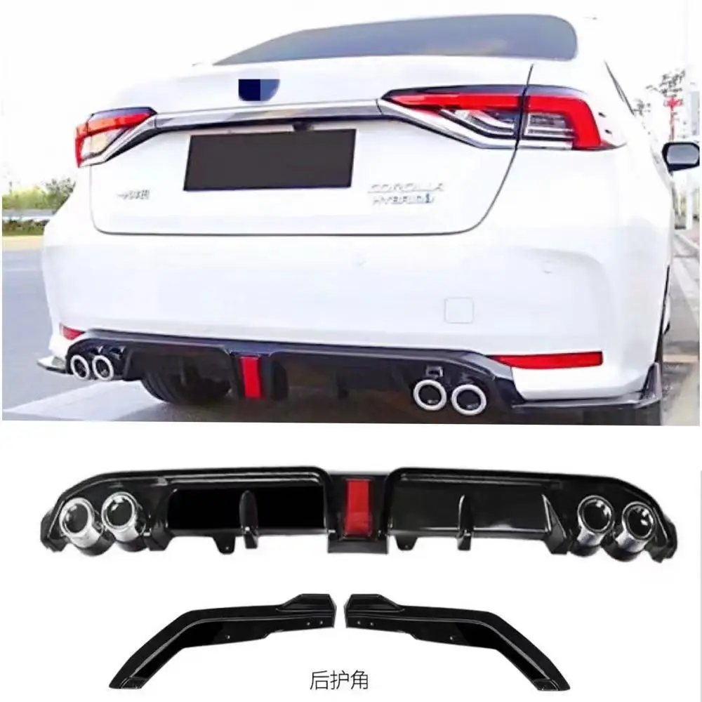 Rear lip For Corolla 2019 2020 2021 Car  Rear Bumper Diffuser