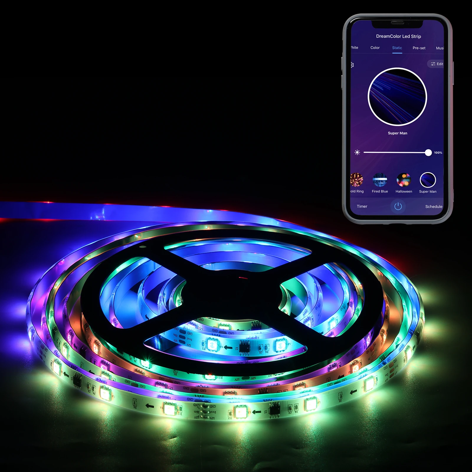 ws2812b 60led m dream color pixel led strip 2812b ws2812 rgbic addressable ws2812b