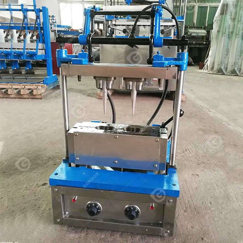 Biscuit Waffle Wafer Cone Mold Semi Automatic/Manual Commercial Ice Cream Make Maker Machine Price for Sale
