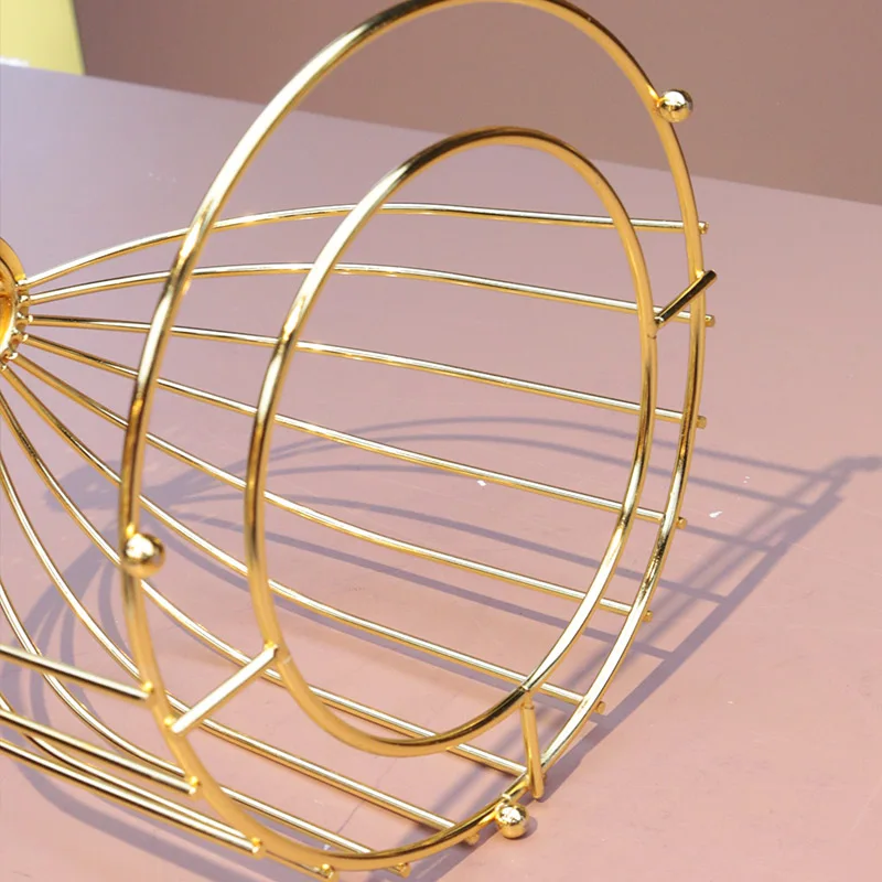 3 Tier Golden Serving Dessert Stand Display Restaurant Food Cupcake Storage Rack Wedding Decor Luxury Birdcage Cake Stand