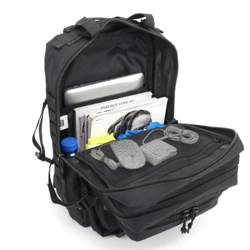 Wholesale Unisex Outdoor 3P Tactical Rucksack Fashionable Waterproof Nylon Laptop Backpack Bag China Manufactured Polyester