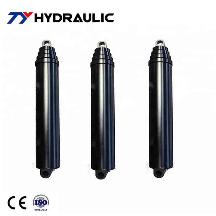Custom Made 100 Ton 5 Stage Dump Truck Telescopic Hydraulic Cylinder