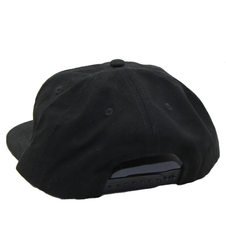 high quality customized unstructured 5 panel camp yupoong hat with strip and custom embroidery and rope logo