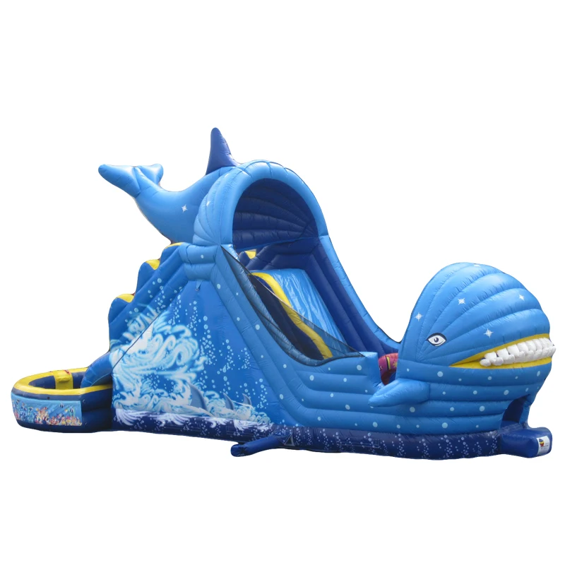Giant asia waterslide Indoor Amusement Inflatable swimming pool Water dry stair Slide wholesale For kids Sale