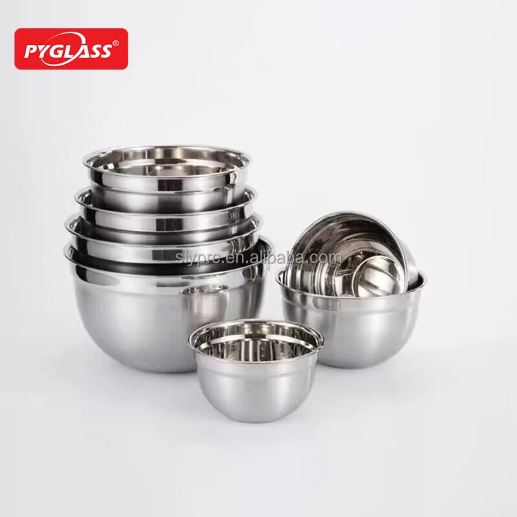 Prep & Food Storage stainless steel Mixing Bowl Set with BPA-Free lids, Space-Saving Nesting Bowls