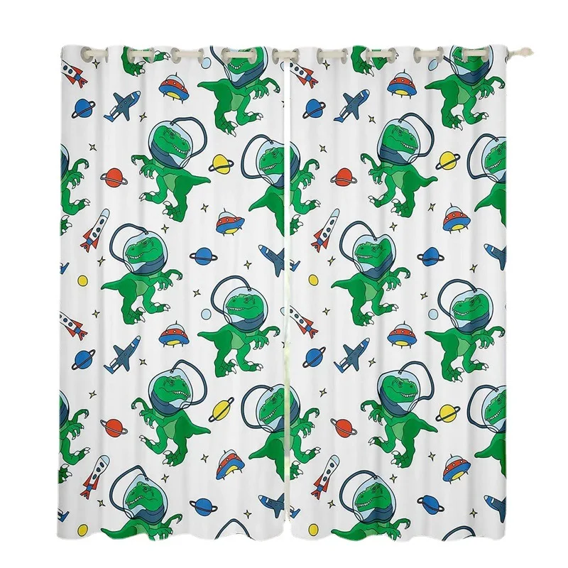 2023 Good Quality Customized  Indoor Blackout Room Christmas Pattern Decors Style Curtains