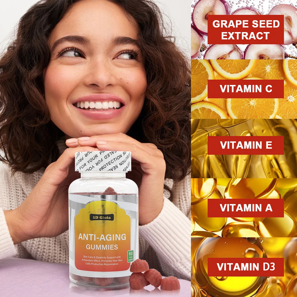 Collagen Gummies Candy Hair Skin And Nails Glutathiones Health Care Product Supplements Vitamins Collagen Gummies For Skin