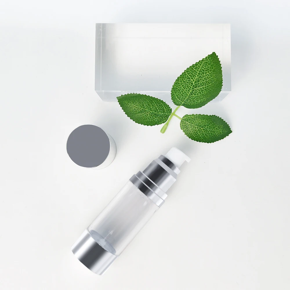 Sample cosmetic refill plastic cream pp cosmetic 15ml 30ml 50ml 80ml 100ml 120ml spray airless bottle