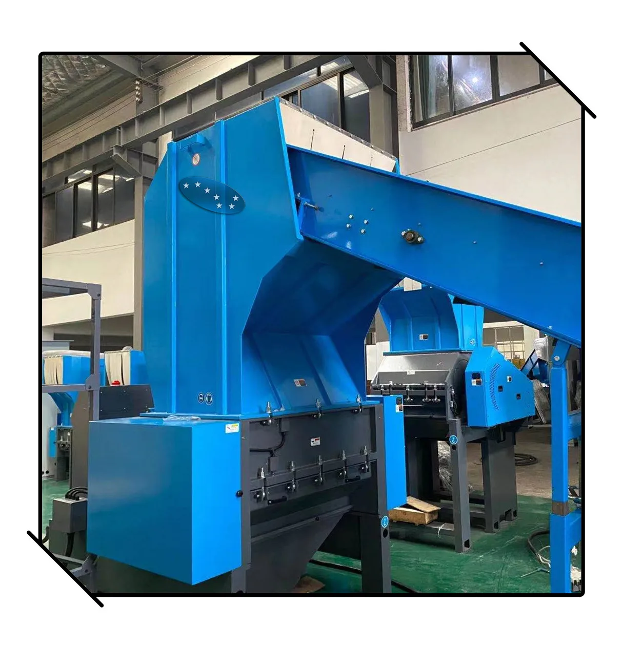 plastic industrial shredder machine crusher 20 hp plastic scrap granulator machine