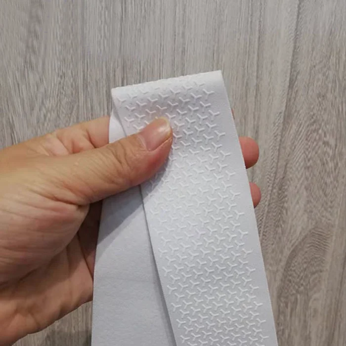 cycling leg gripper band jersey bottom hem available custom sublimation printing elastic silicone anti slip tape