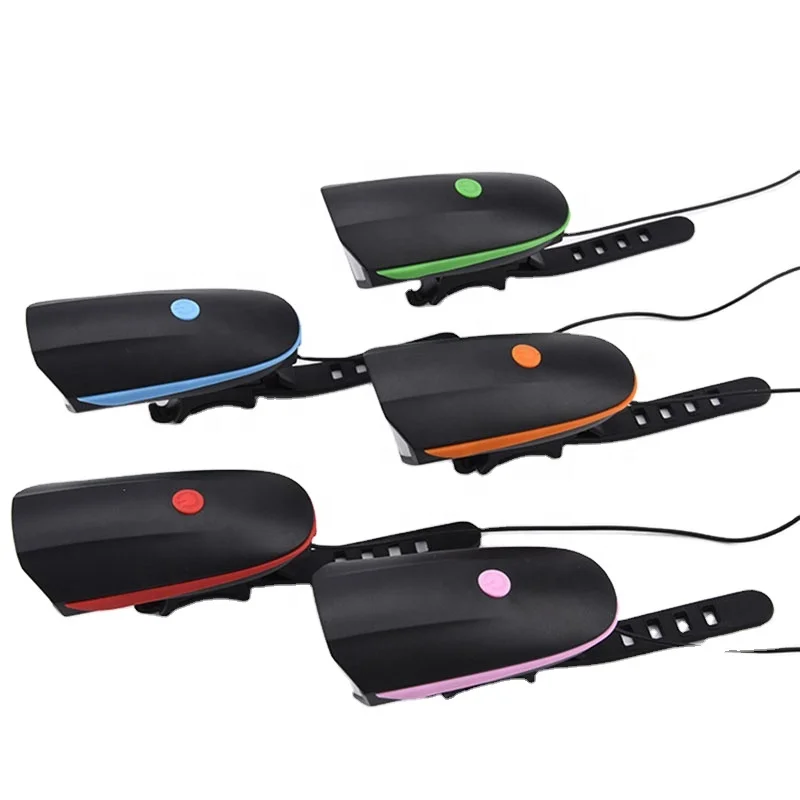 Новое поступление USB перезаряжаемая фара водонепроницаемые Аксессуары для велосипеда передняя с гудком