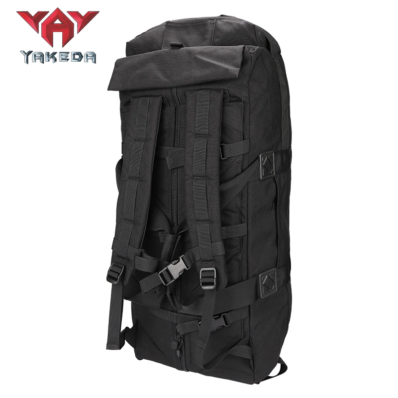 YAKEDA Large Outdoor Backpack Black Bolso Mochila Rucksack Activites Duffle Bag Travel Luggage Training Style Tactical Backpack