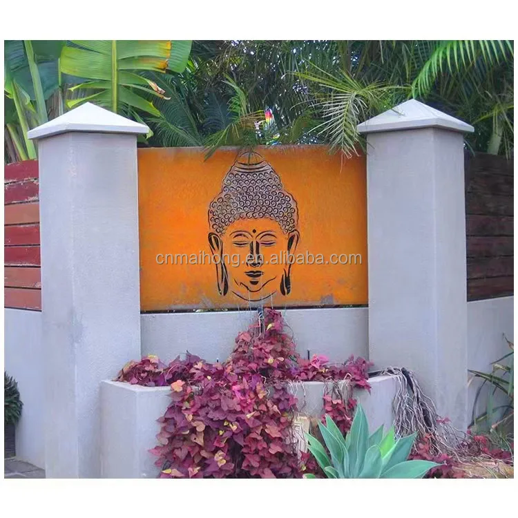 Backyard Corten Steel Decorative Metal Garden Fence&Gate&Screen Art