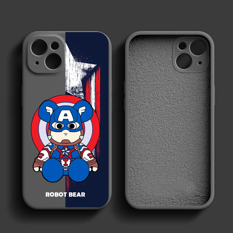 Cartoon Designs Phone Case for iPhone 14 13 Pro 12 11 Pro Xs X XR Max 8 7 SE with Cloth Silicone Cases Soft Back Cover