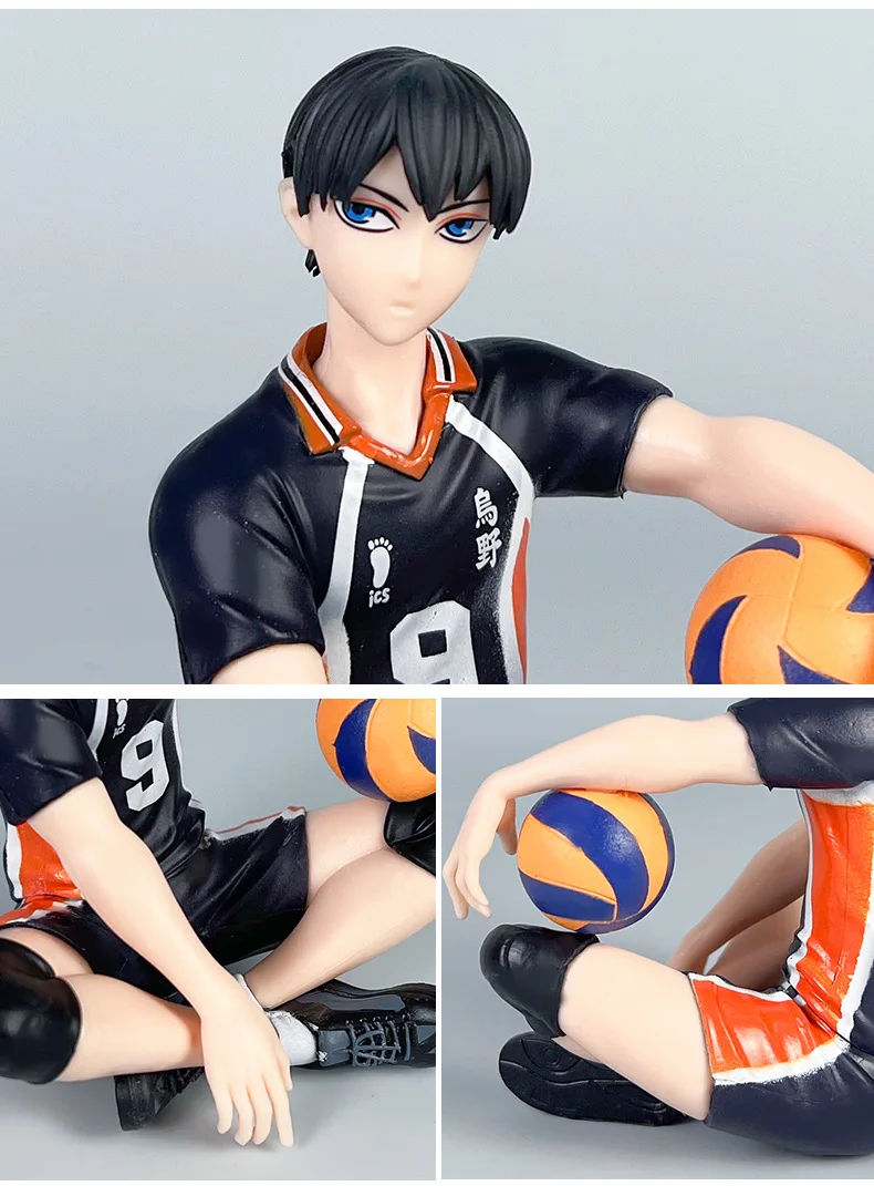 Volleyball junior figure Hinata Shoyo Kageyama Feixiong pressed bubble noodles palm doll model car chassis pendulum doll