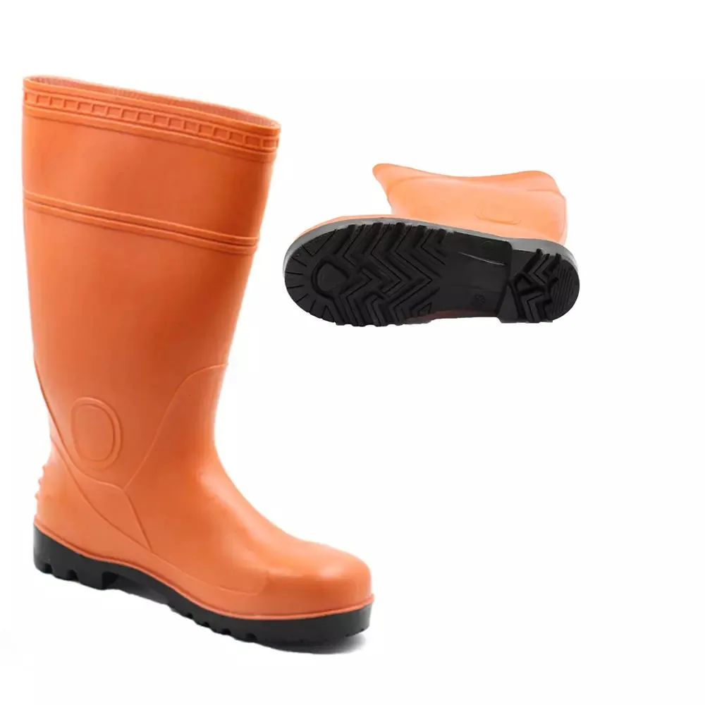 anti-slip unisex wholesale design your own construction PVC rain boot gum boots for thick legs wellington rain boots