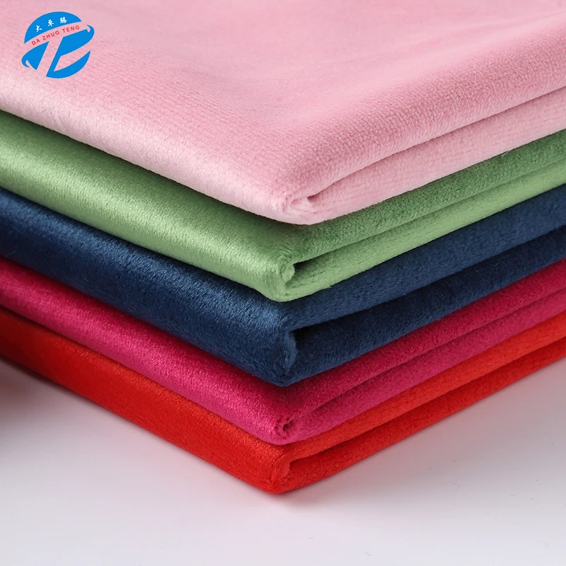 
Hot style manufacturer wholesale spot plush velvet Holland velvet curtain sofa pillow toy shoe material fabric 
