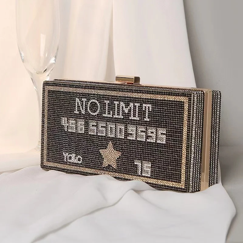 Rhinestone shape bag for women lady party purse evening bridal bags for girls