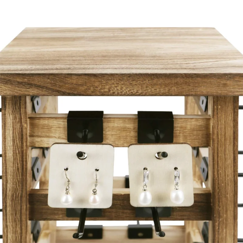 Factory Direct Wholesale Storage Rotating Jewelry Wooden Bracelet Display Stand