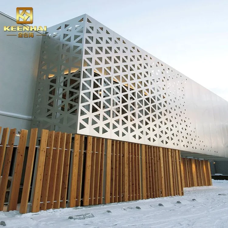 Современные фасады CNC резка алюминиевых панелей внешние здания фасадные панели