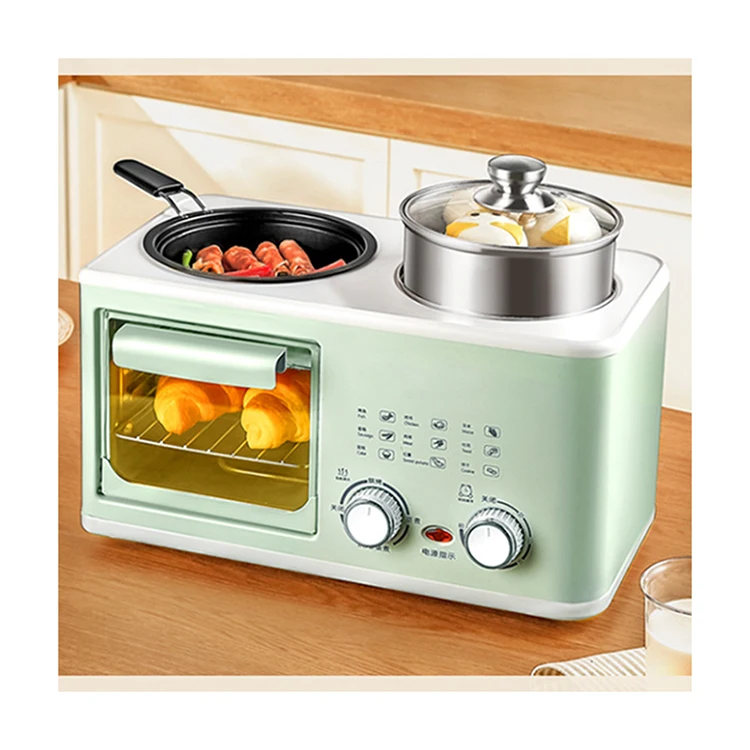 Kitchen Appliance Cooking Pot Mini Oven All In One Bread Toaster Home Machine Electric Breakfast Maker