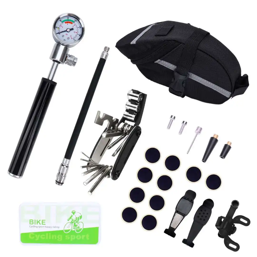 
Bicycle kit: Remove repair kit, repair tire kit, mountain bike repair cylinder barometer 