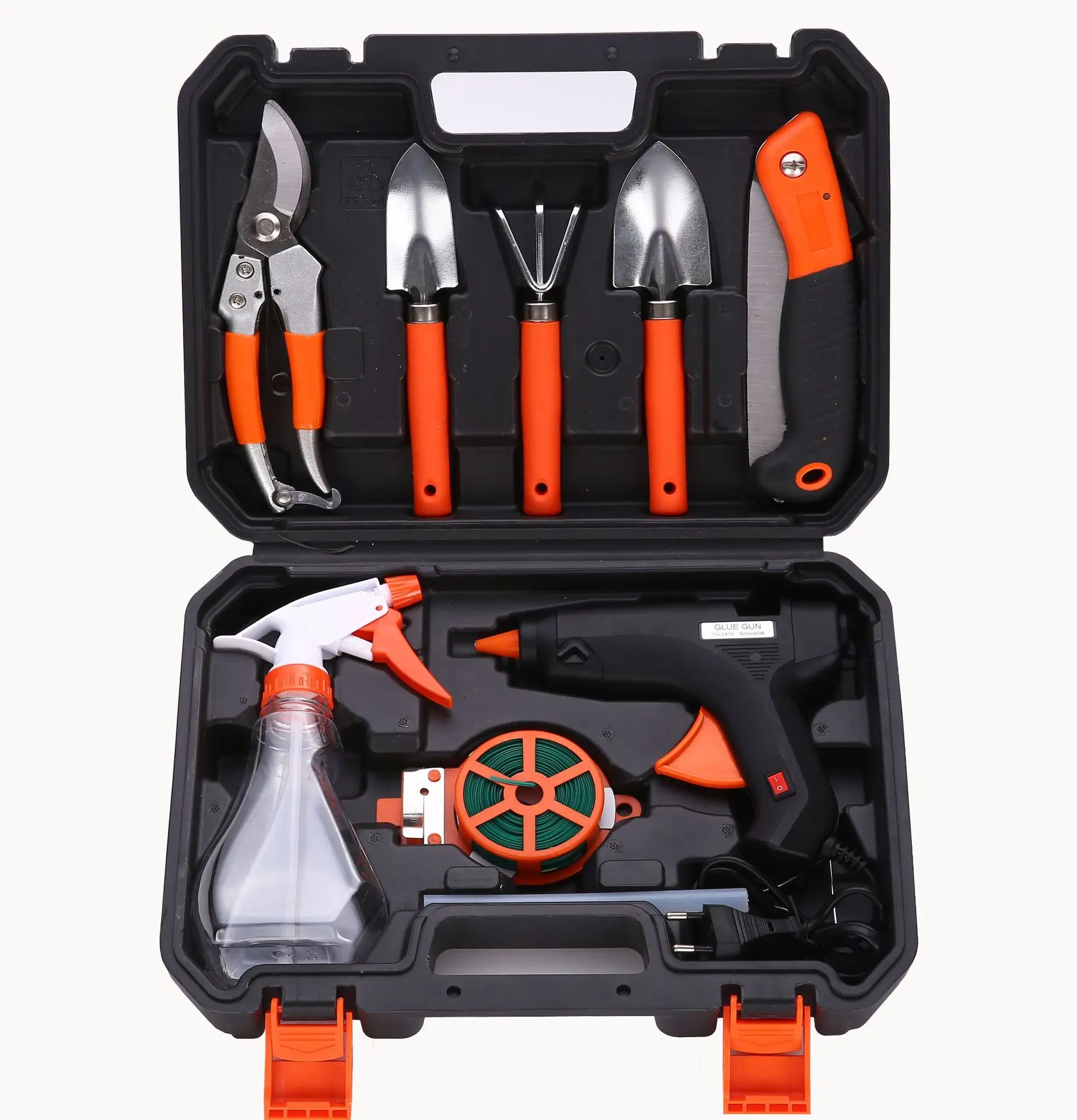 IDO-FIX Factory Wholesale Garden Tools Set Toolbox Combination Gardening Scissors Shovel Professional steel pruner gardening