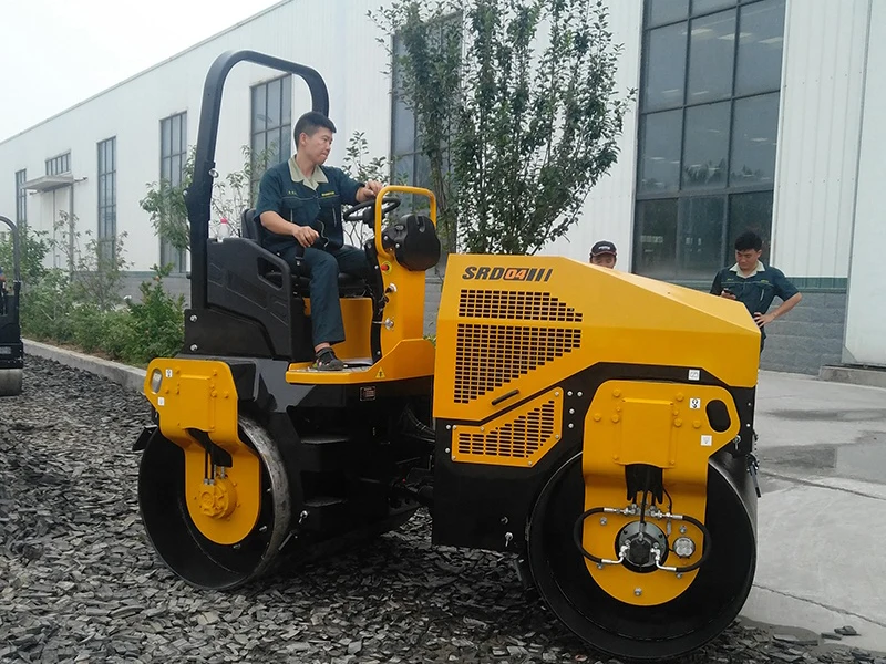 SR03 Mini Double Drum Vibratory Compactor Road Roller for Sale
