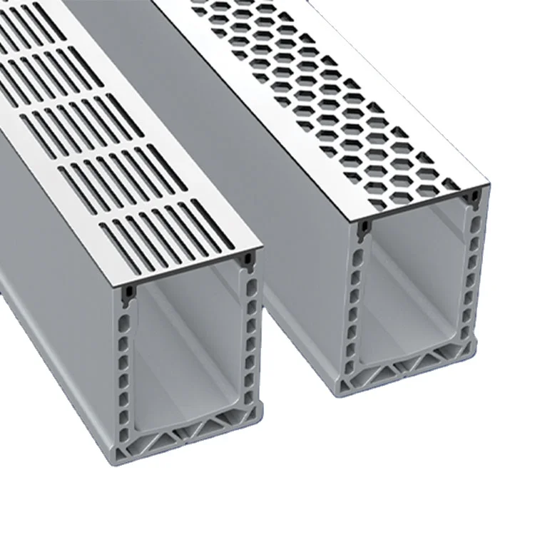 Anti Slip and Rust Resistance Aluminum Cover Swimming Pool Drainage Outdoor Drain Rain Water Gutter System