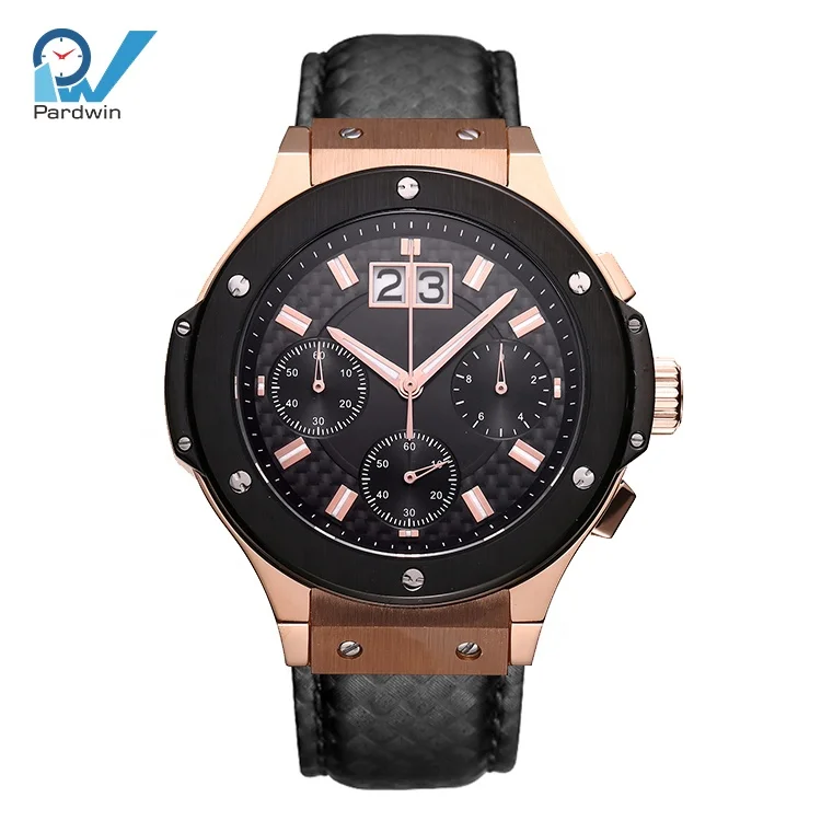 Automatic watch for men luxury Wristwatch Custom Chronograph Stainless Steel Watch MIYOTA Round Analog Pin Buckle CN;GUA