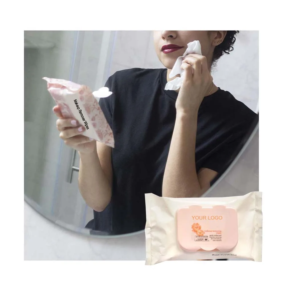 Wholesale Private Label Face Cleansing  Lady Personal Feminine Makeup Cosmetic Remover Wipes For Travel