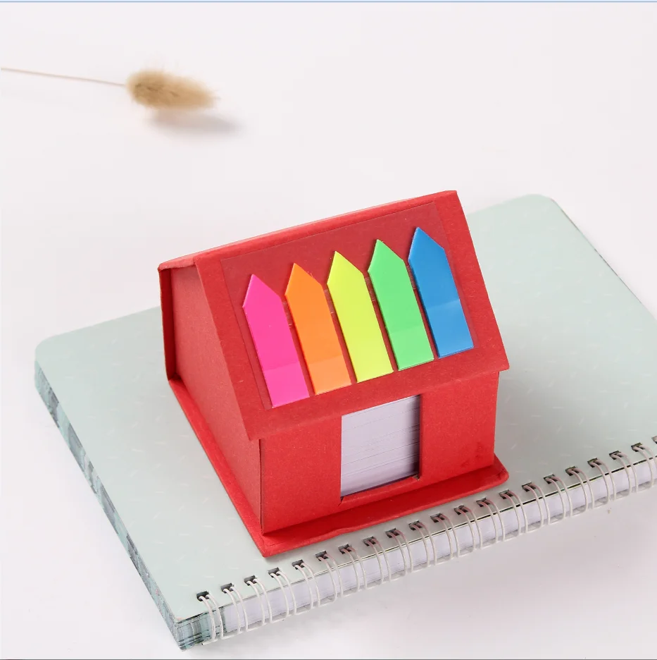 Wholesale tear-off memo colors cheap custom sticky notes adhesive removable house design