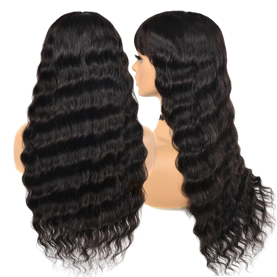 ELI Deep Wave Brazilian Human Hair Lace Front Wig,Virgin Hair Lace Wig For Black Women,Pre Pluck Lace Wig With Baby Hair