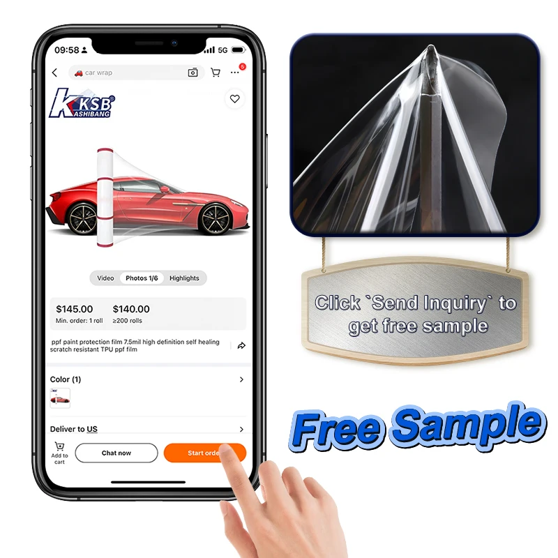 Clear Bra for Car Invisible Shield Self-Healing Film Body Protection Wrap Anti Scratch TPU Car Shield Clear Coat Protection Film