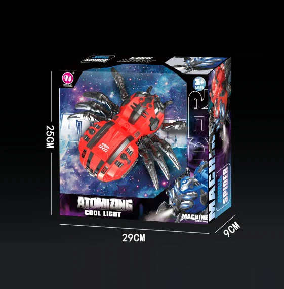 New Simulation Rc Animal Remote Control Spider Toy With Light Music Spray