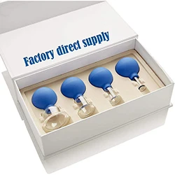 Anti Cellulite Vacuum Suction Massage Cups Therapy rubber bulb facial cupping therapy in gift box