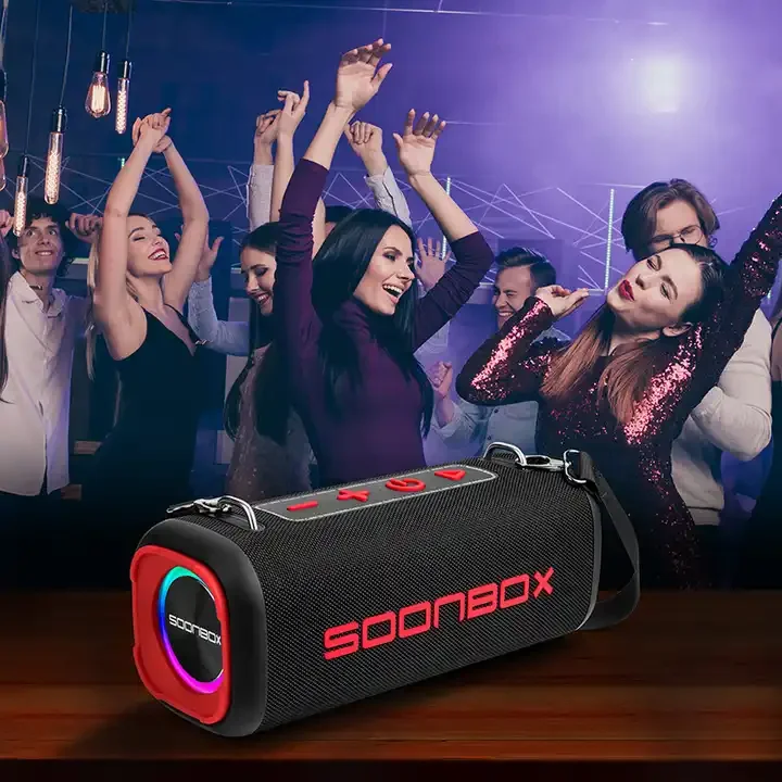 Soonbox S9200 Tweeter Subwoofer Wireless BT Outdoor IPX6 Waterproof Portable RGB Speaker With Microphone