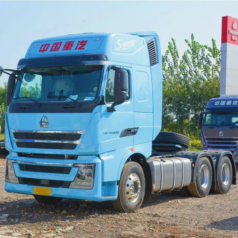 Good Quality And Low Price Sinotruck High quality 371hp 6x4 tractor truck howo T7 T7H 6x4 tractor truck For Port Logistics