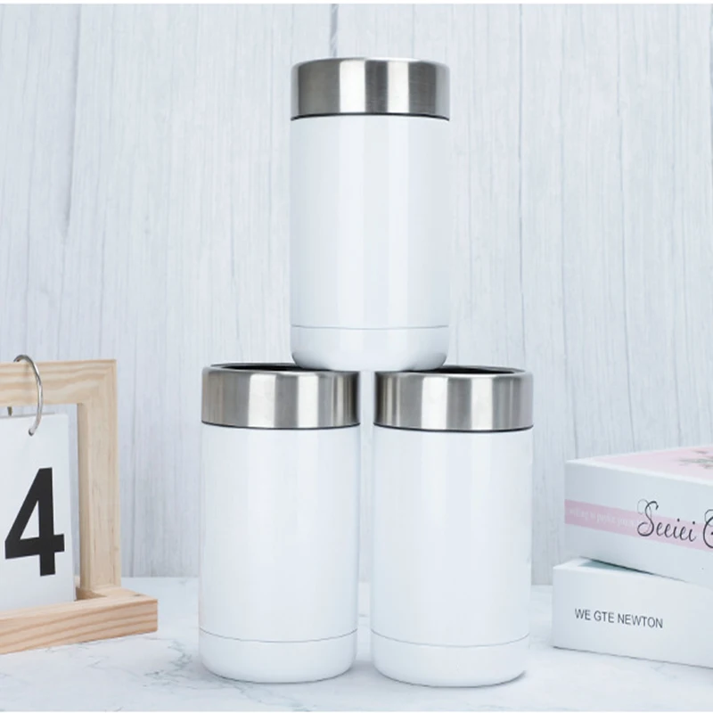 Metal 12oz Stainless Steel Beer Can Cooler Double Wall Keep Beverage And Soda Cold For Hours