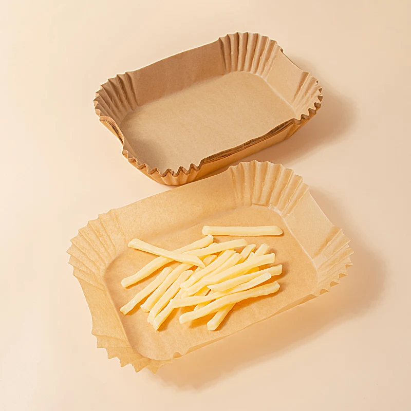 16/20/23cm non-stick food grade disposable 7.9inch 100pcs 120 pcs air fryer disposable paper liner square 9 inch