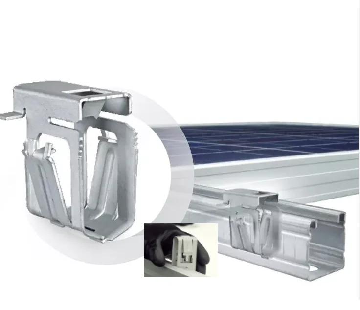 Зажим для солнечного модуля, быстрая установка, защита от кражи, заземляющие зажимы для панелей солнечных батарей в рамке