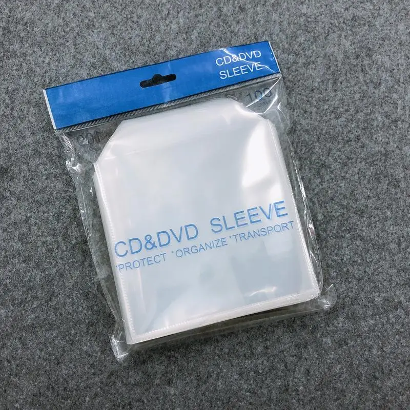 Transparent Plastics CPP Cd Cover cd dvd plastic cd sleeve/CD packing/CD pouch with flap