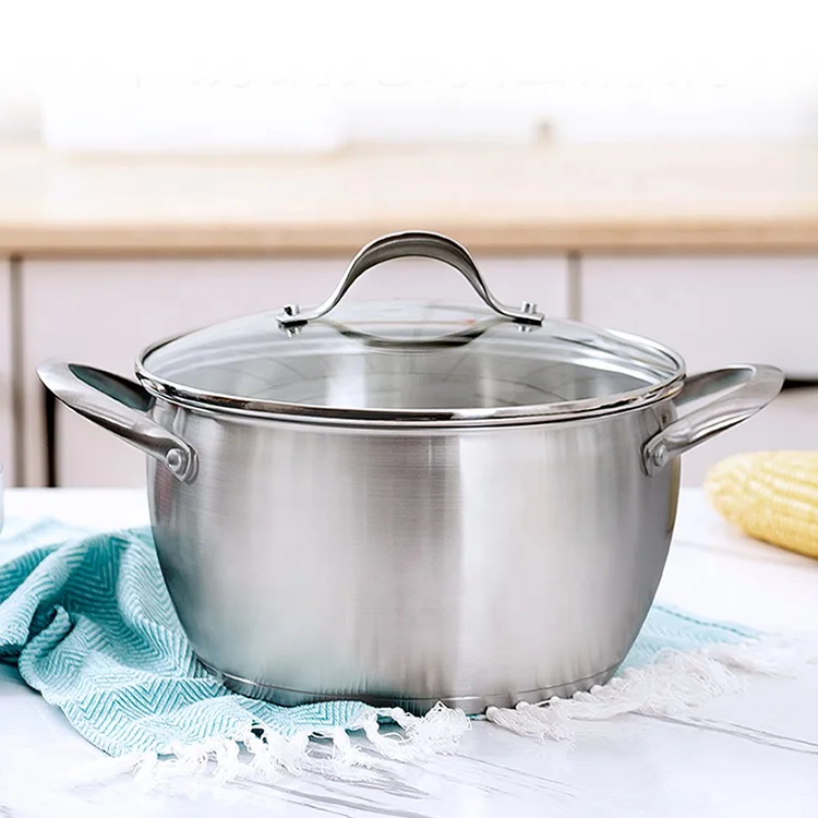  Linsen 304 из нержавеющей стали 3L 6L кастрюля для супа оптовая продажа; Обувь с массивной подошвой изготовленные на заказ литья под давлением антипригарным наборы кухонной посуды индукции