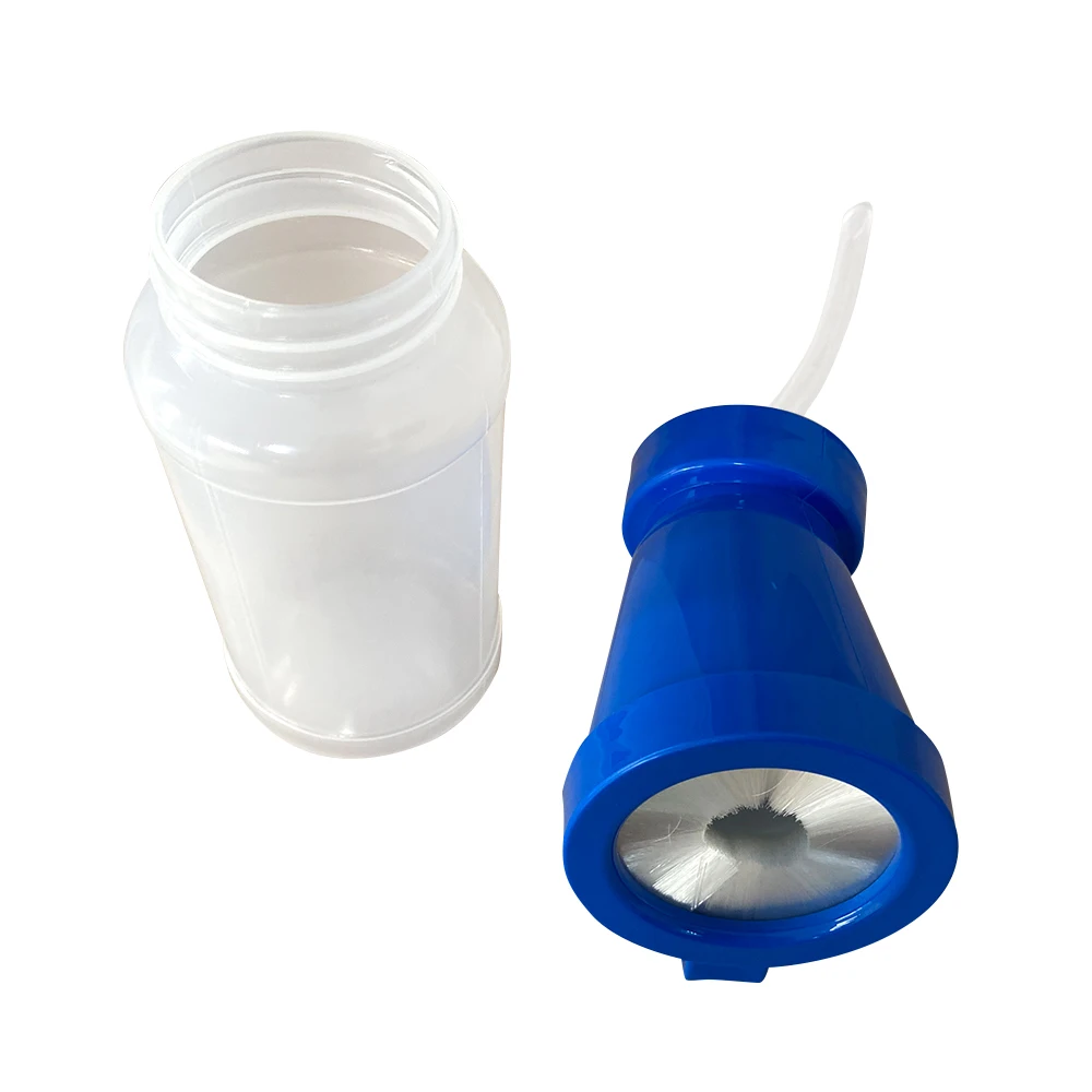 Cow Teat DIP Bottle with Brush Clean Cow Nipple Soft Washing Bottle