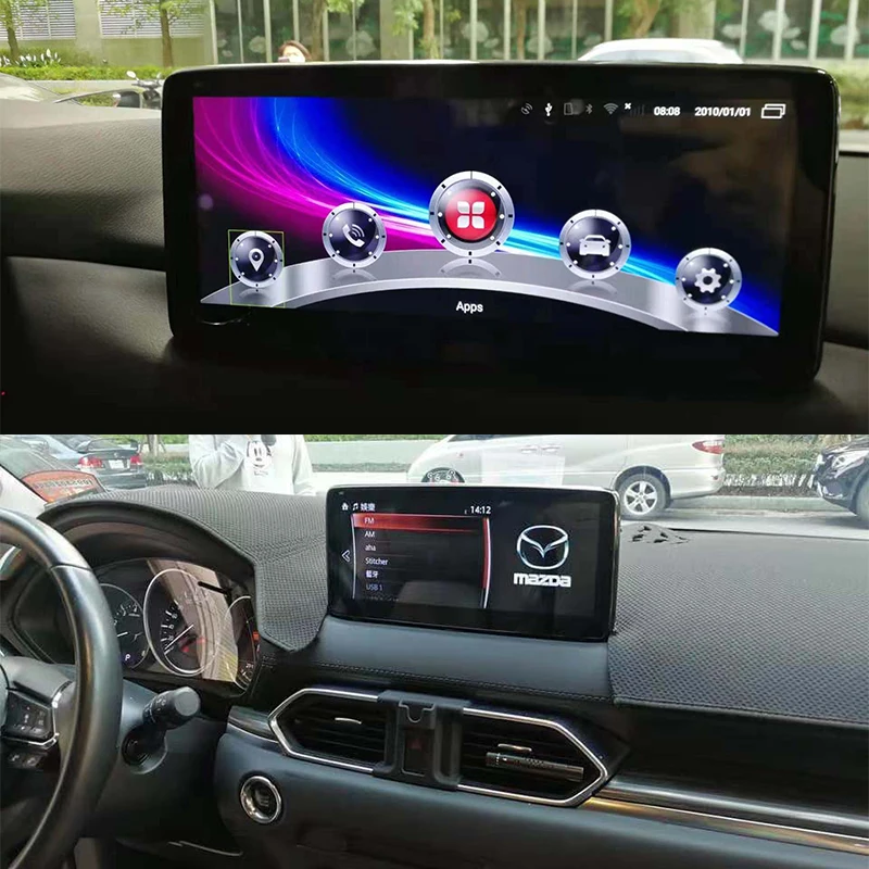 10.25 inch Android 10 Screen Car Radio Dvd Player GPS Navigation for Mazda CX-5/CX-8 2016-2021 With WIFI BT Carplay Audio Player