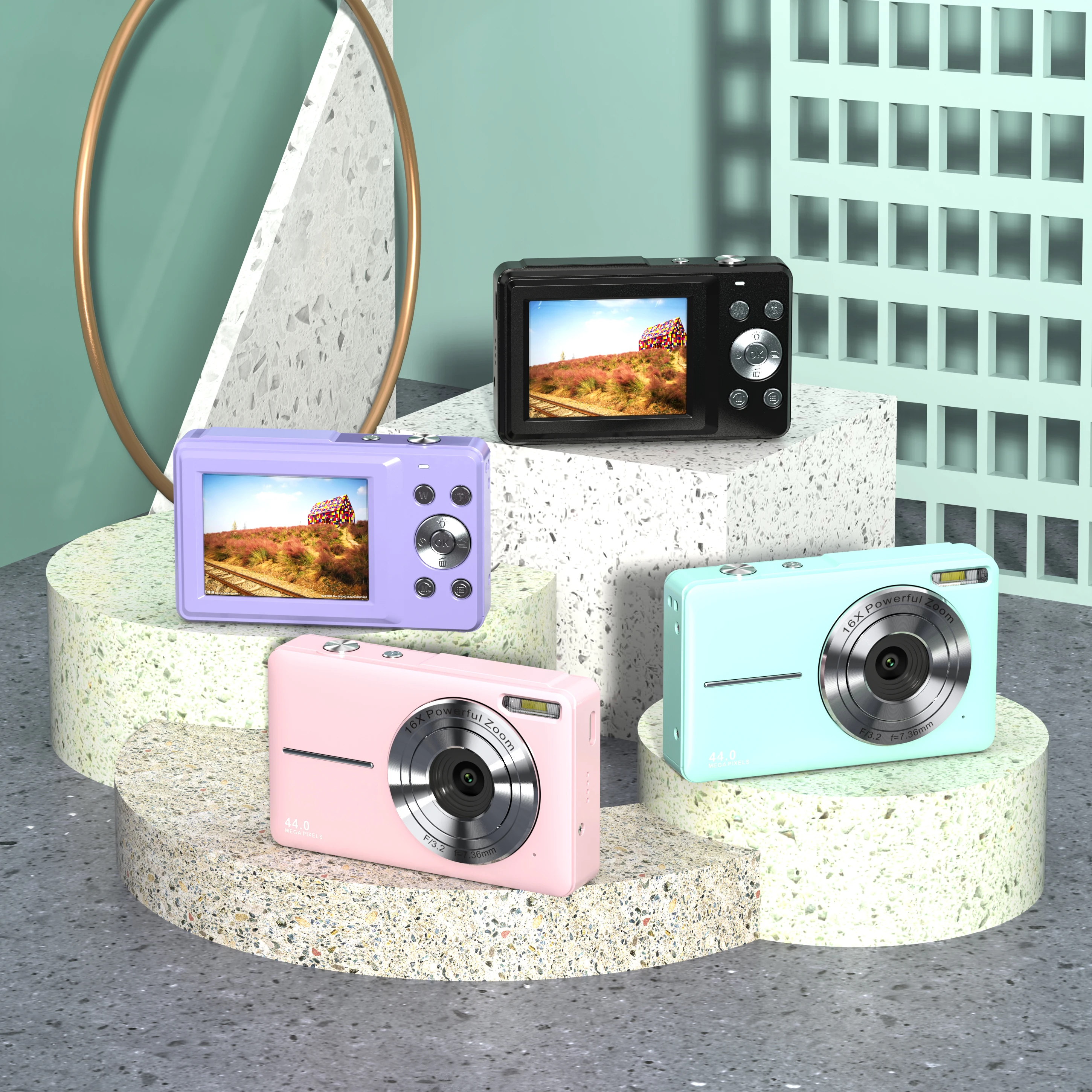 Hot new  Digital Camera with 16X Digital LCD Screen Digital Compact photographic Camera take photo and video