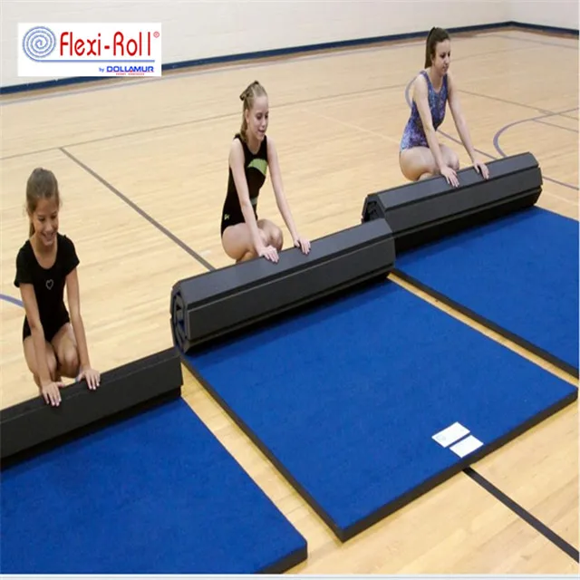 Dollamur & Flexi-Roll  High quality gymnastic Landing crash mat for uneven bar and balance beam practice landing mat