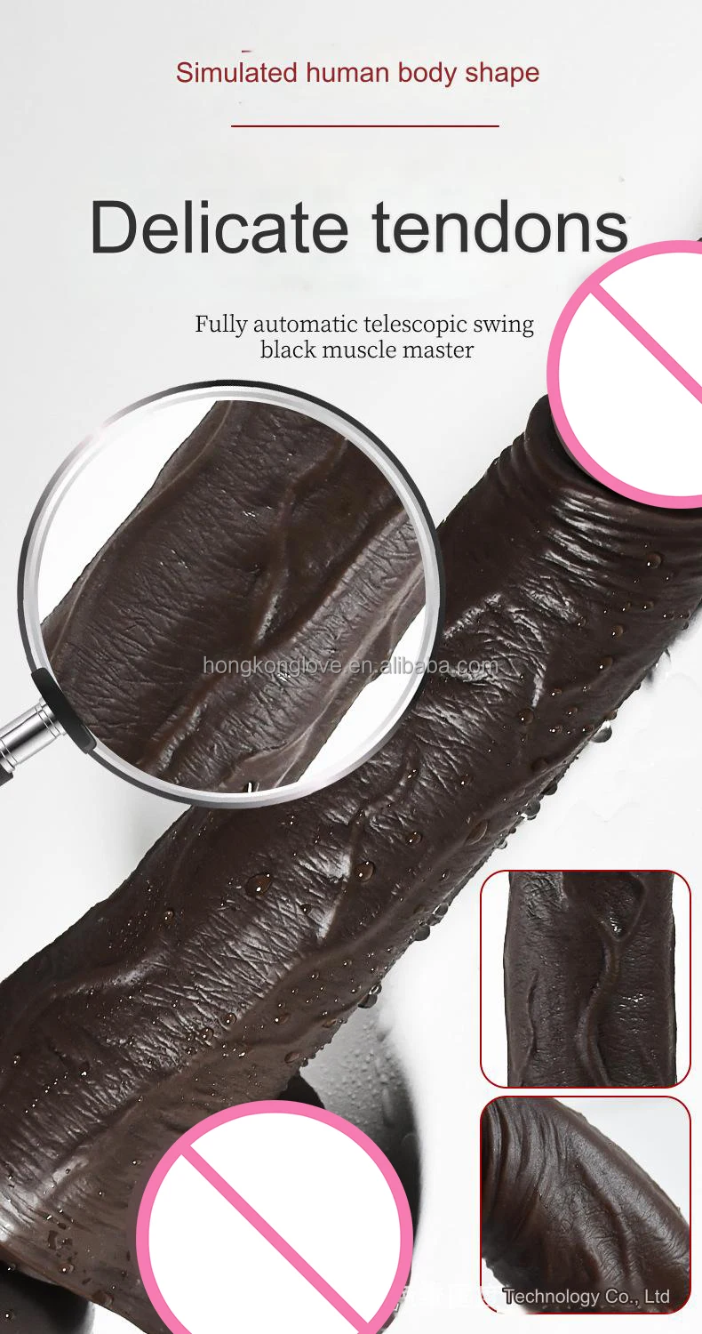 LOVE 4-in-1 Automatic Telescopic Vibrating Rod Hand-free G-spot Dildos Female Dildo Vibrator Sex Machine for Woman